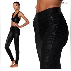 ALO Yoga Black Glossy High-Waist Leggings